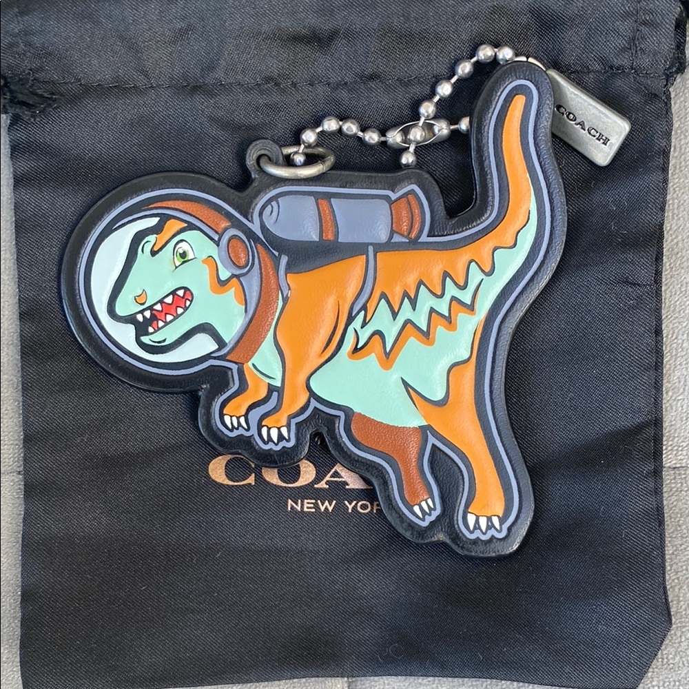 Coach Dinosaur Keychain